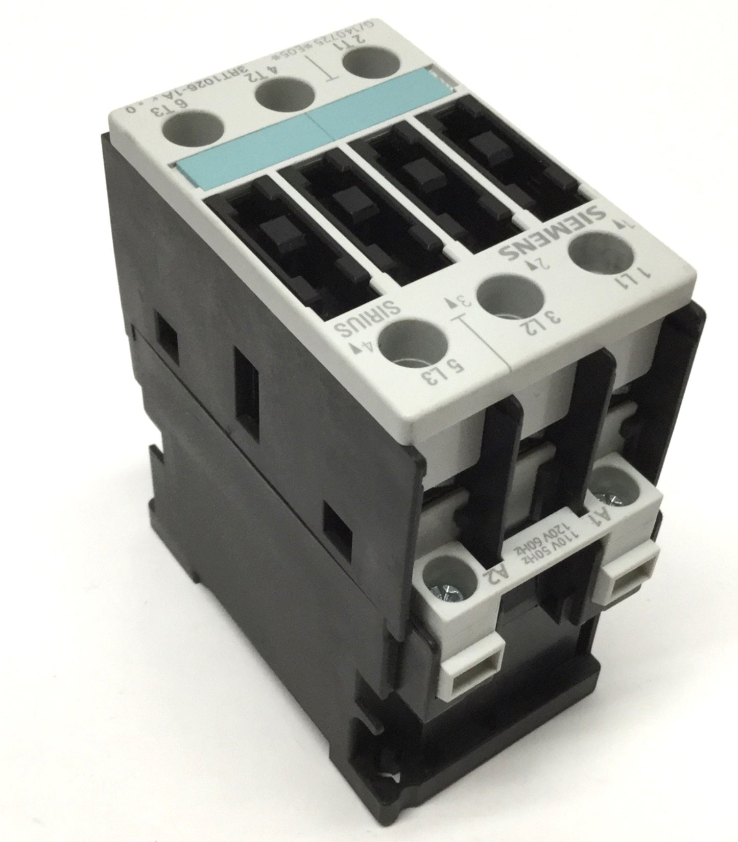 Used Siemens 3RT1026-1AK60 Sirius Power Contactor 3-Pole, 110/120VAC Coil, 35A 600VAC