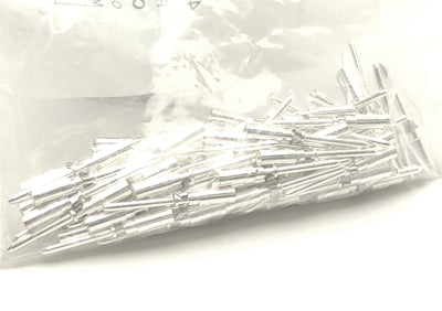 New Lot of 100 Phoenix Contact CK1,6-ED-1,50ST AG Silver Plated Copper Crimp Contact