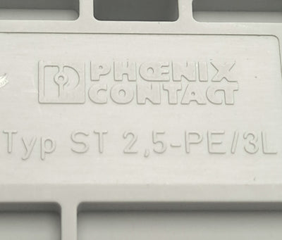 New Lot of 4 Phoenix Contact ST 2,5-PE/3L 3036055 Terminal Blocks, 800V, 20A