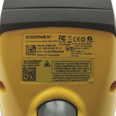 Used COGNEX DM8100 DataMan Handheld Barcode Scanner, 2D/1D, 1/2"CMOS *Missing Module*