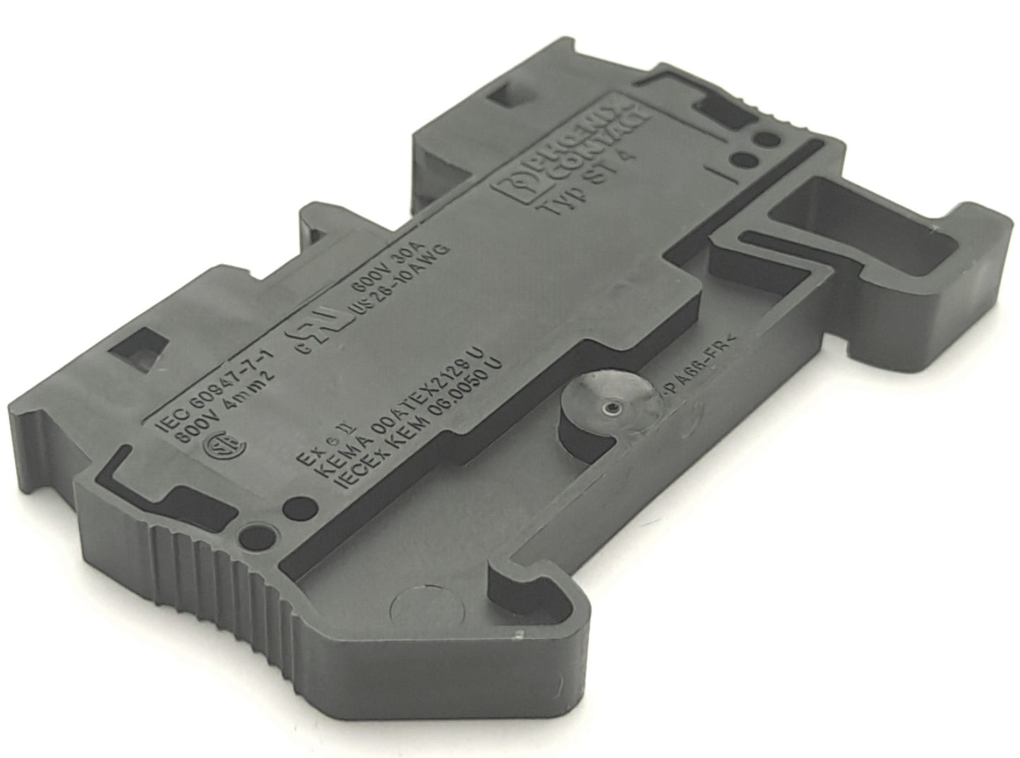 New – Open box Lot of 25 Phoenix Contact ST 4 BK Black Spring Cage Terminal Blocks, 800V, 40A