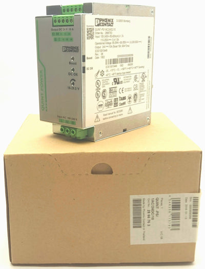New Phoenix Contact QUINT-PS/1AC/24DC/10 Power Supply 100-240VAC IN, 24VDC 10A OUT