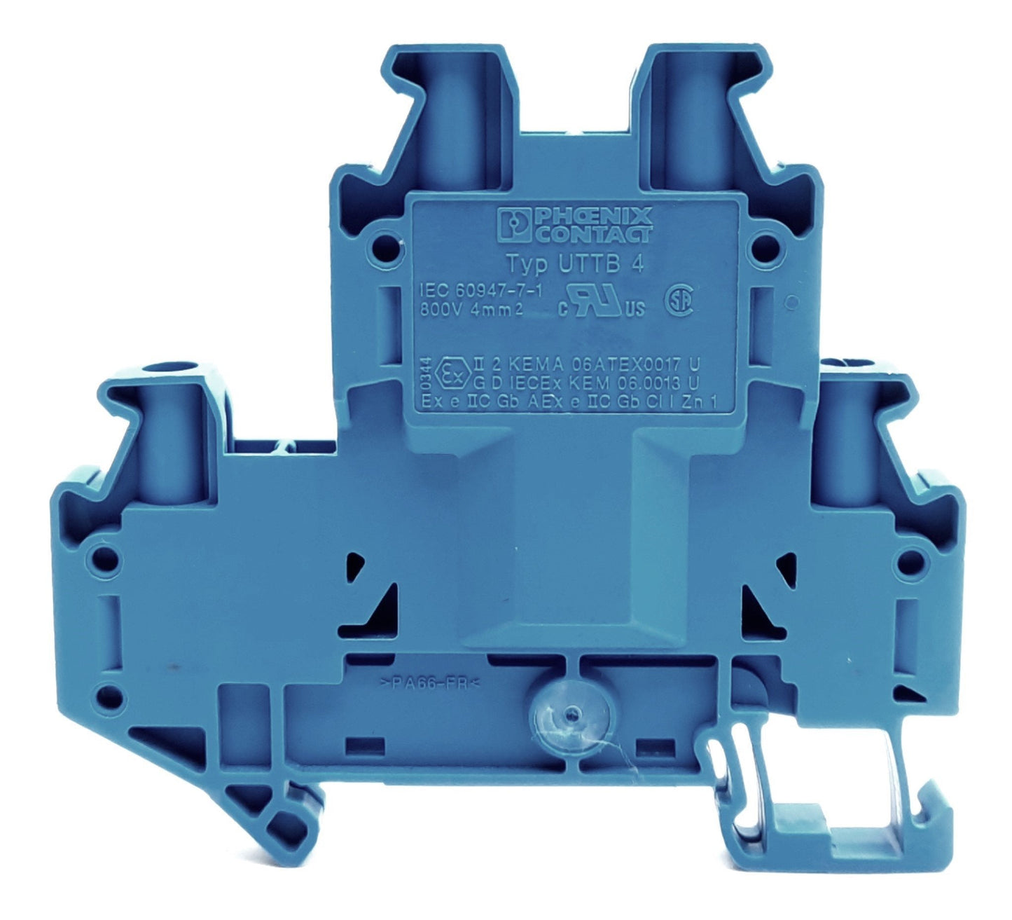 New – Open box Lot of 10 Phoenix contact UTTB 4 BU Terminal Block 2-Pole 800V 30A Blue