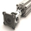 Used SMC CQ2D32-200DCMZ Compact Cylinder, 32mm Bore, 200mm Stroke, RC1/8, 1.0MPa Max