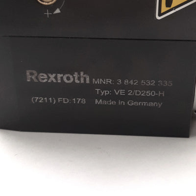 Used Bosch Rexroth VE 2/D250-H Stop Gate, Dampens Up to 250Kg 3842532335