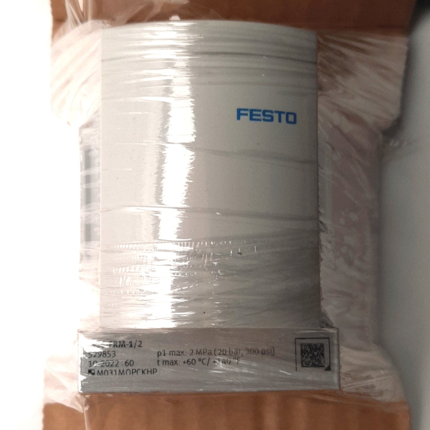 New Festo MS6-FRM-1/2 Branching Module G1/2" Female Thread & Cover Plate, 2MPa Max