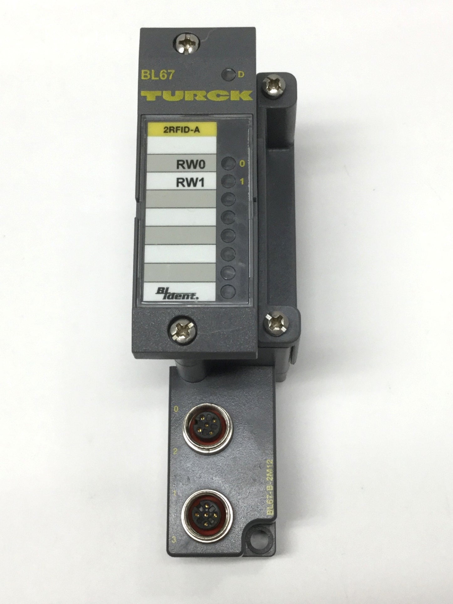 Used Turck BL67-2RFID-A HF/UHF Read/Write Head Interface, 2-Channel, on Base Module