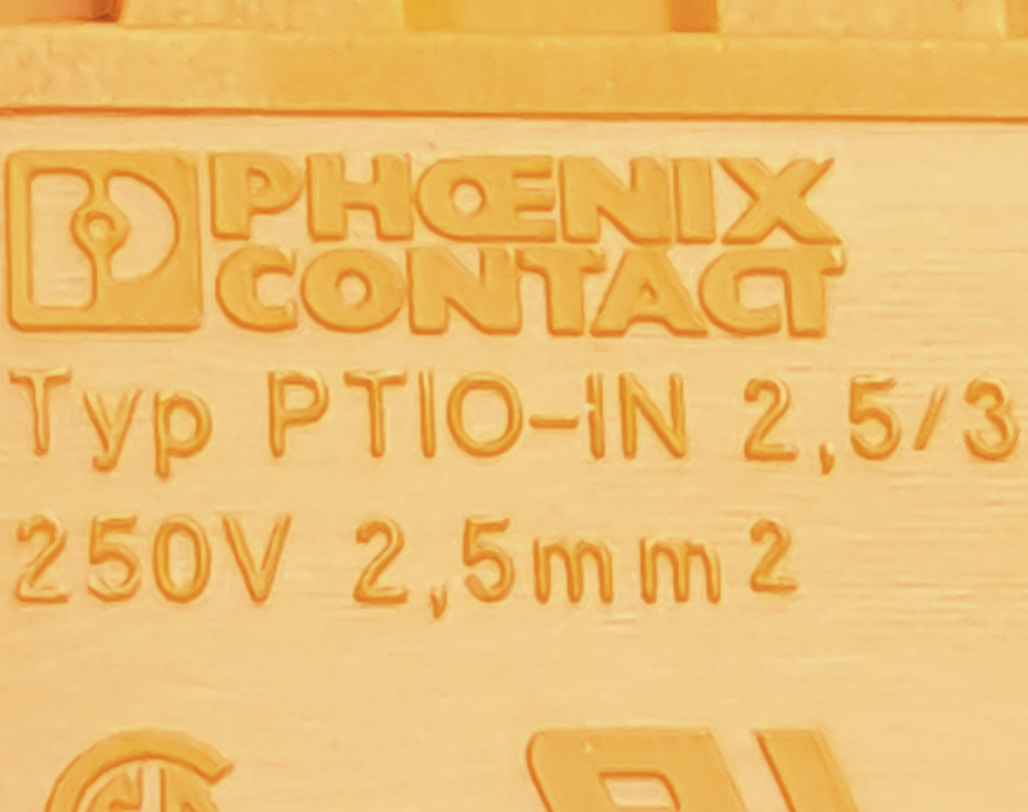 New Lot of 10 Phoenix Contact PTIO-IN 2,5/3 OG Sensor/Actuator Terminal Block, 250V