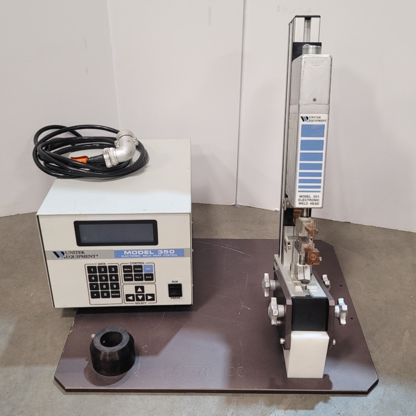 Used UNITEK MIYACHI 301H/115V High Precision Weld Head System 115VAC, 5kA, 2-20lbs