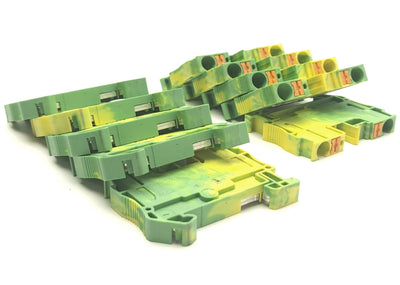New Lot of 10 Phoenix Contact PT 6-PE 3211822 Ground terminal, 8kV, 2 Connections