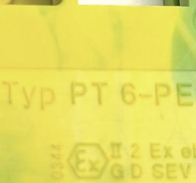 New Lot of 10 Phoenix Contact PT 6-PE 3211822 Ground terminal, 8kV, 2 Connections