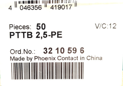 New – Open box Lot of 5 Phoenix Contact PTTB 2.5-PE Terminal Block 2-Tier 500V 20A DIN-Rail