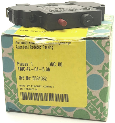 New Phoenix Contact TMC 42-01-5.0A Thermal Magnetic Circuit Breaker, 250VAC 80VDC 5A