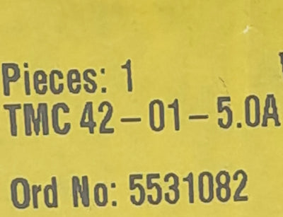 New Phoenix Contact TMC 42-01-5.0A Thermal Magnetic Circuit Breaker, 250VAC 80VDC 5A