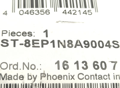 New Phoenix Contact ST-8EP1N8A9004S Coupler Connector, M17 Thread, 10mm Cable Port