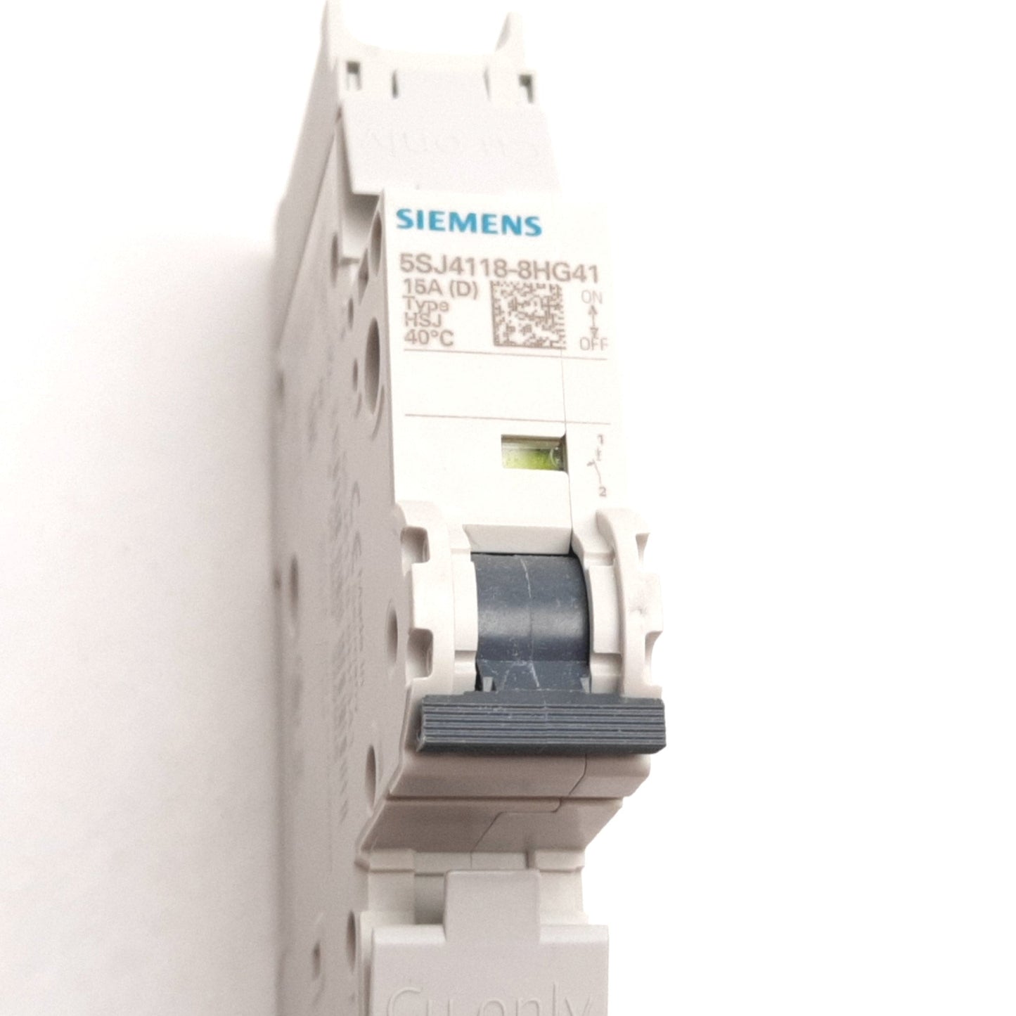New Siemens 5SJ4118-8HG41 Circuit Breaker, 1-Pole, D-Curve, Rating: 15A 60VDC 240VAC