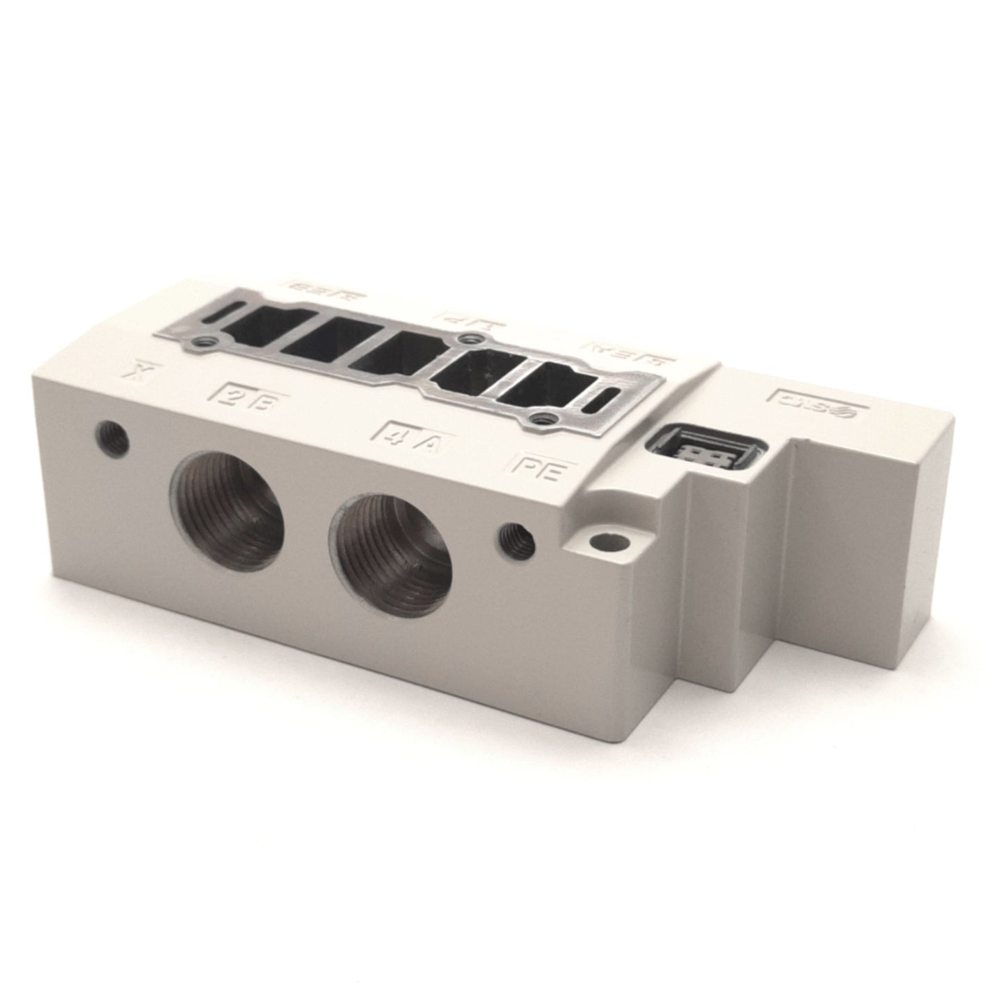 New SMC SY70M-27-1-WO-03 Subplate, for SY5000 MFLD, 3-Pin, Fitting: 3/8" NPT