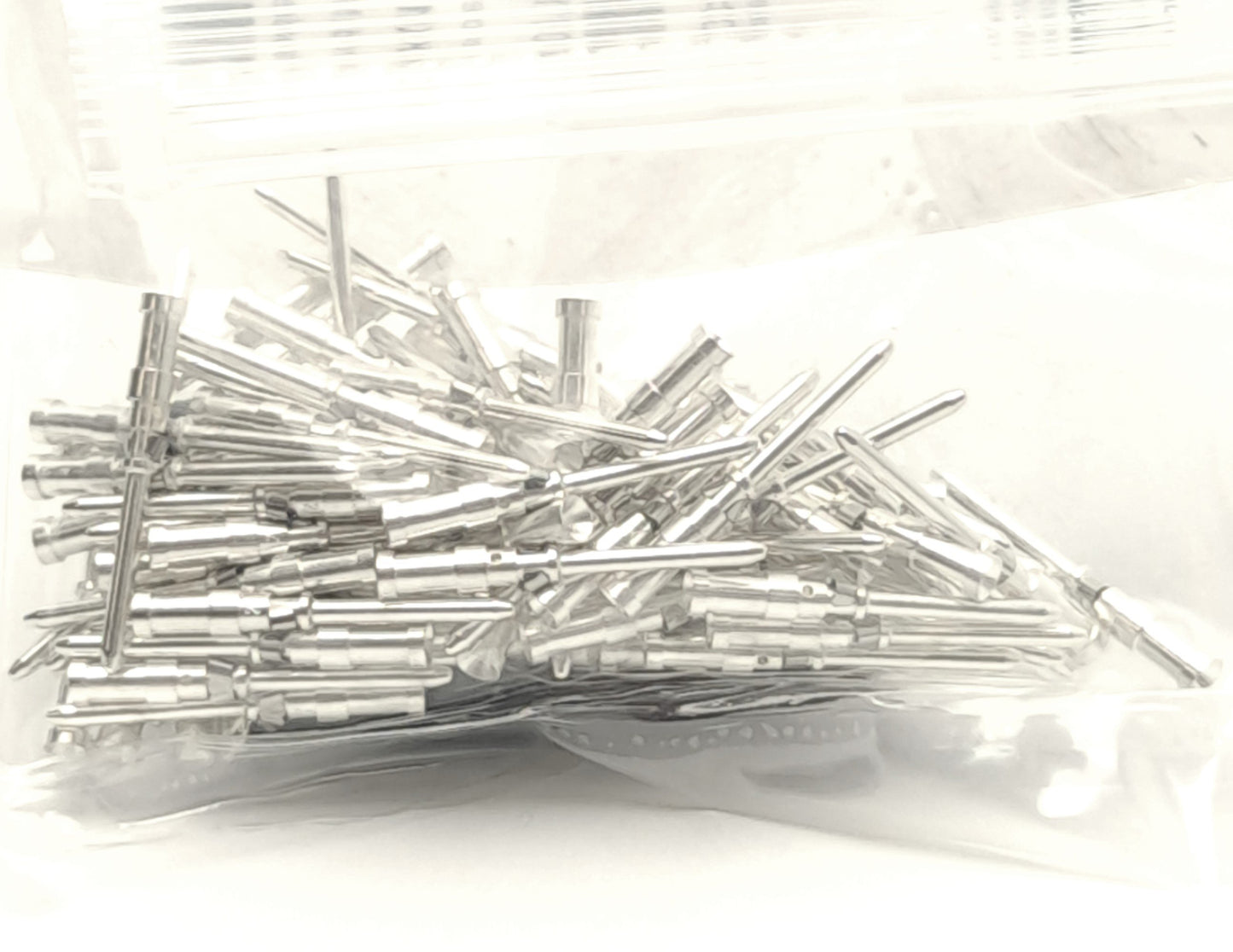 New Lot of 100 Phoenix Contact CK1,6-ED-0,50ST AG Silver Plated Copper Crimp Contact