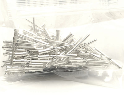 New Lot of 100 Phoenix Contact CK1,6-ED-0,50ST AG Silver Plated Copper Crimp Contact