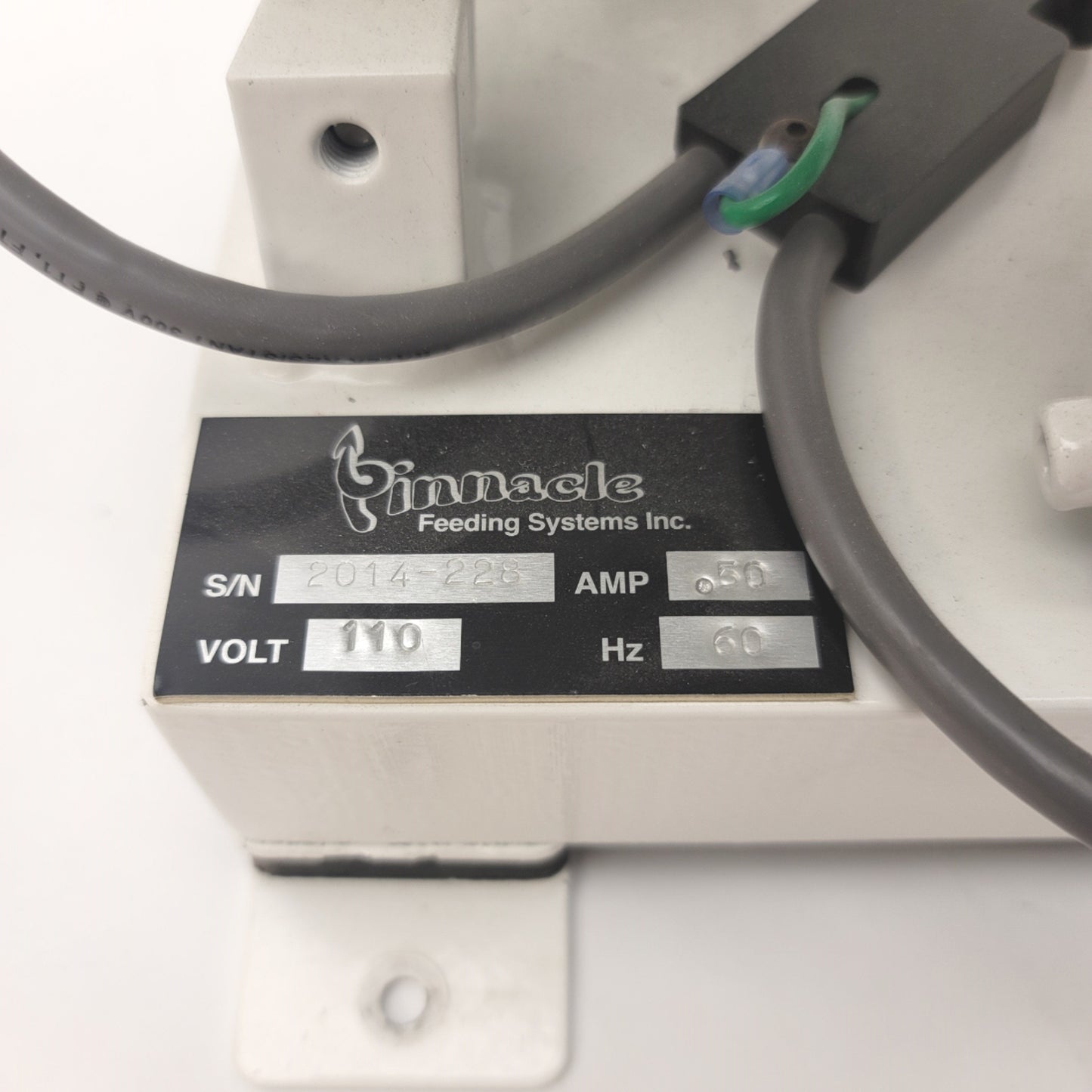 Used Pinnacle Feeding Systems Pharmaceutical Grade Vibratory Bowl Feeder 8", 120VAC