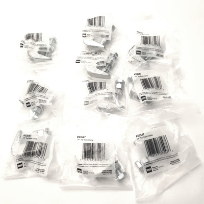 New Lot of 10 Oatey #33547 Top Beam Pipe Clamp 3/8 Inch, 2.20" x 1.77" x 0.82"