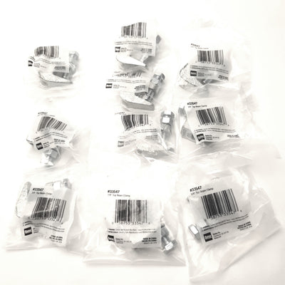 New Lot of 10 Oatey #33547 Top Beam Pipe Clamp 3/8 Inch, 2.20" x 1.77" x 0.82"