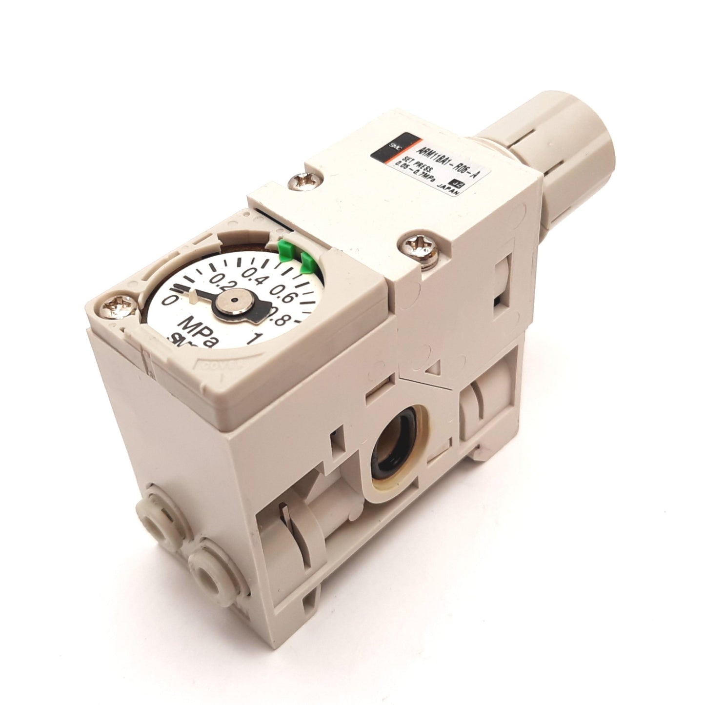 Used SMC ARM11BA1-R06-A Regulator Manifold Block Module, Set Pressure: 0.05-0.7MPa