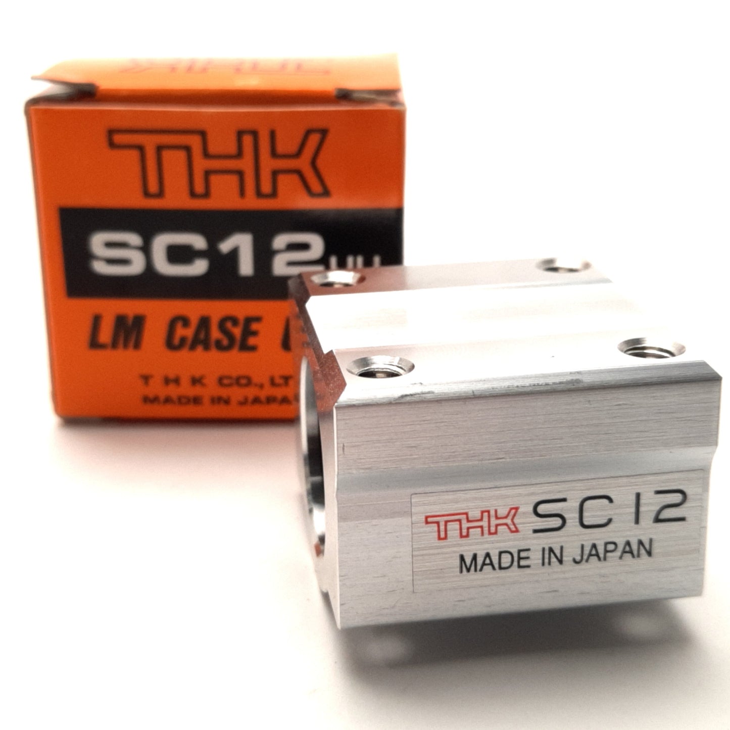 Used THK SC12UU Linear Ball Bearing Pillow Block 36mm length, 12mm Diameter