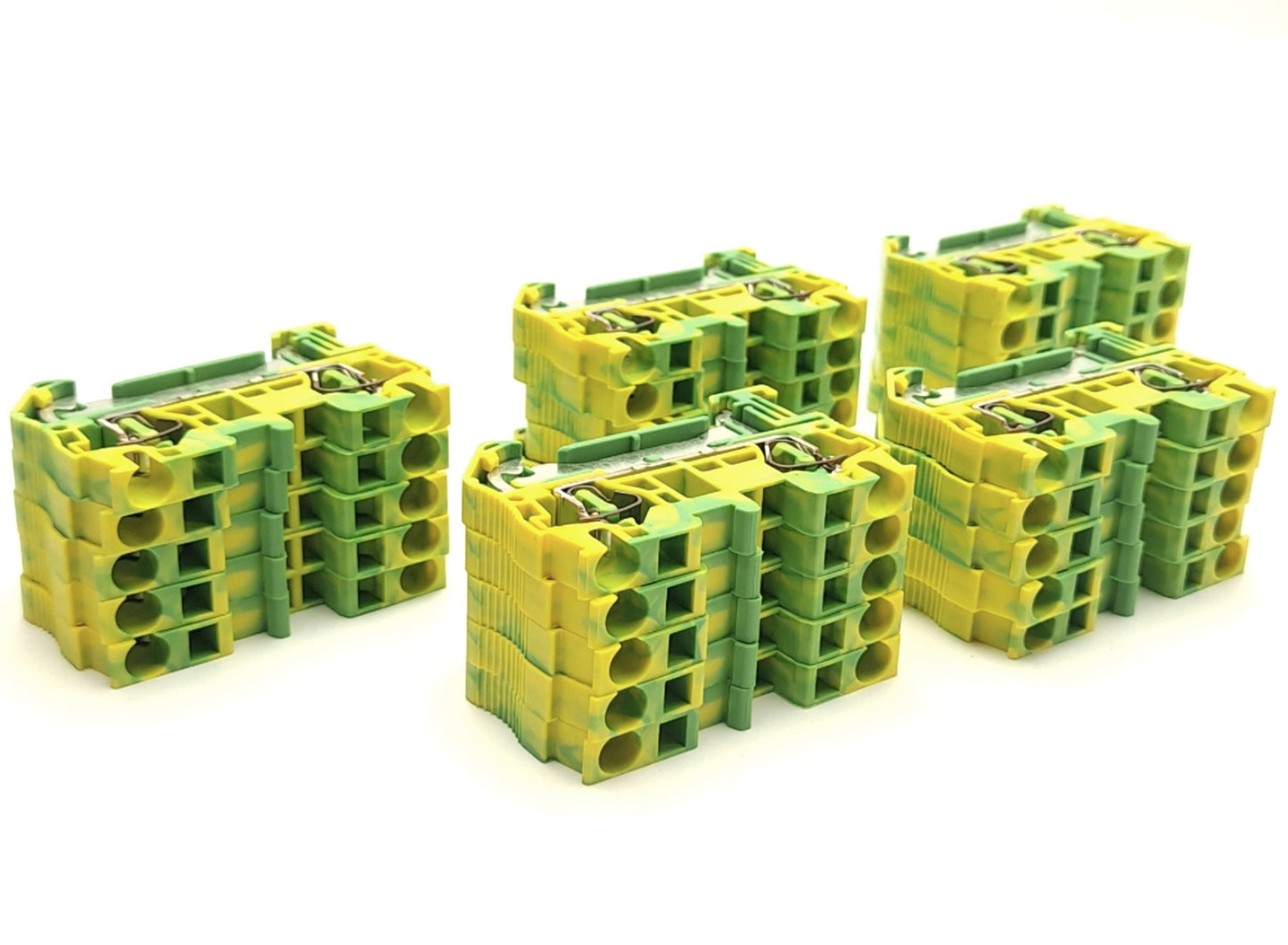 New – Open box Lot of 25 Phoenix Contact ST 4-PE Ground Terminal Block, Spring Cage, 28-10 AWG