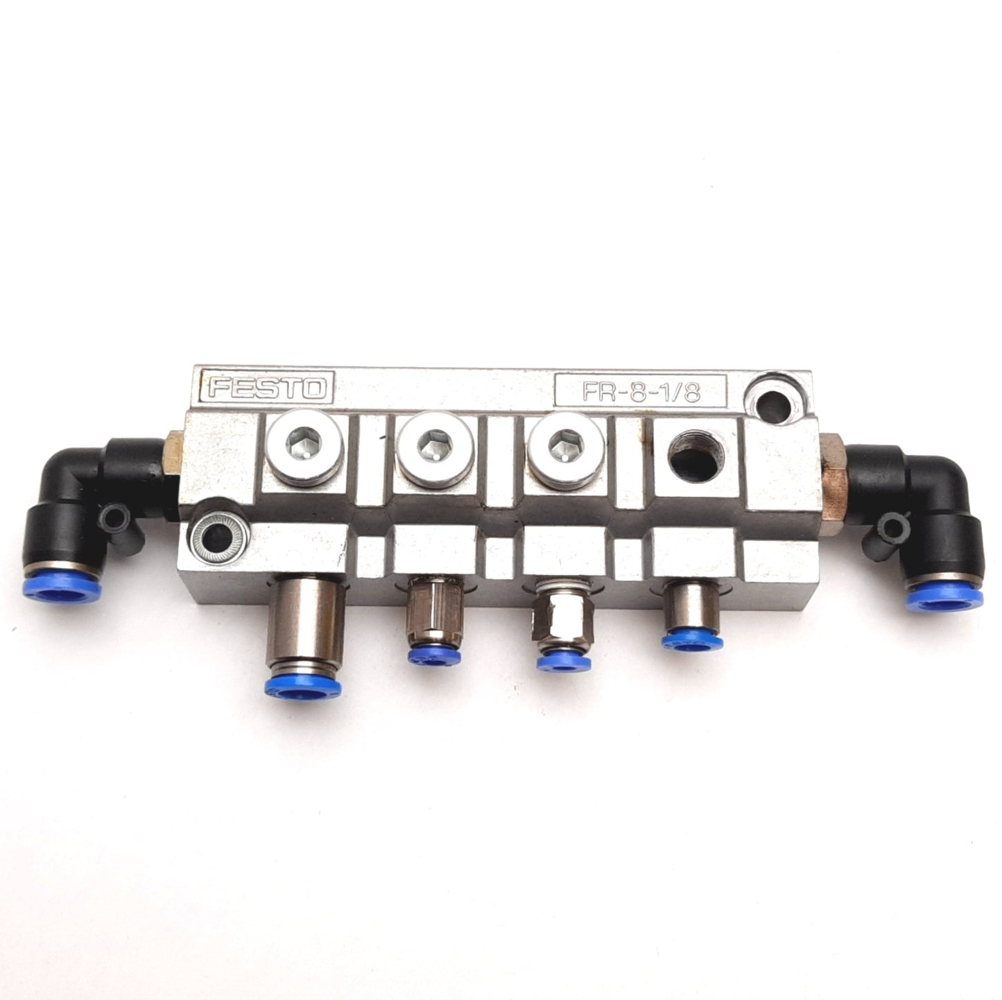 Used Festo FR-8-1/8 Distributor Block, Pressure: 0-16 bar, Ports: G3/8 G1/8