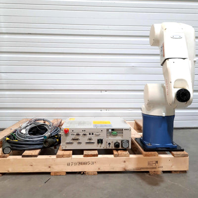Used DENSO VS-6577E & RC5 Six Axis Robot System 7kg Load 770mm Reach 7600mm/s 230VAC