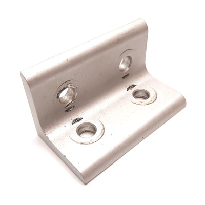 Used Lot of 6 80/20 4303 Aluminum Extrusion Inside 90 Degree Corner Brackets, 4-Hole