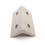 Used Lot of 6 80/20 4303 Aluminum Extrusion Inside 90 Degree Corner Brackets, 4-Hole