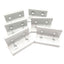 Used Lot of 6 80/20 4303 Aluminum Extrusion Inside 90 Degree Corner Brackets, 4-Hole