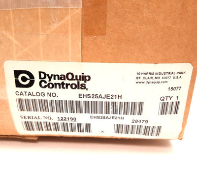 New DynaQuip Controls EHS25AJE21H Electric Ball Valve, Voltage: 12-24VDC/VAC