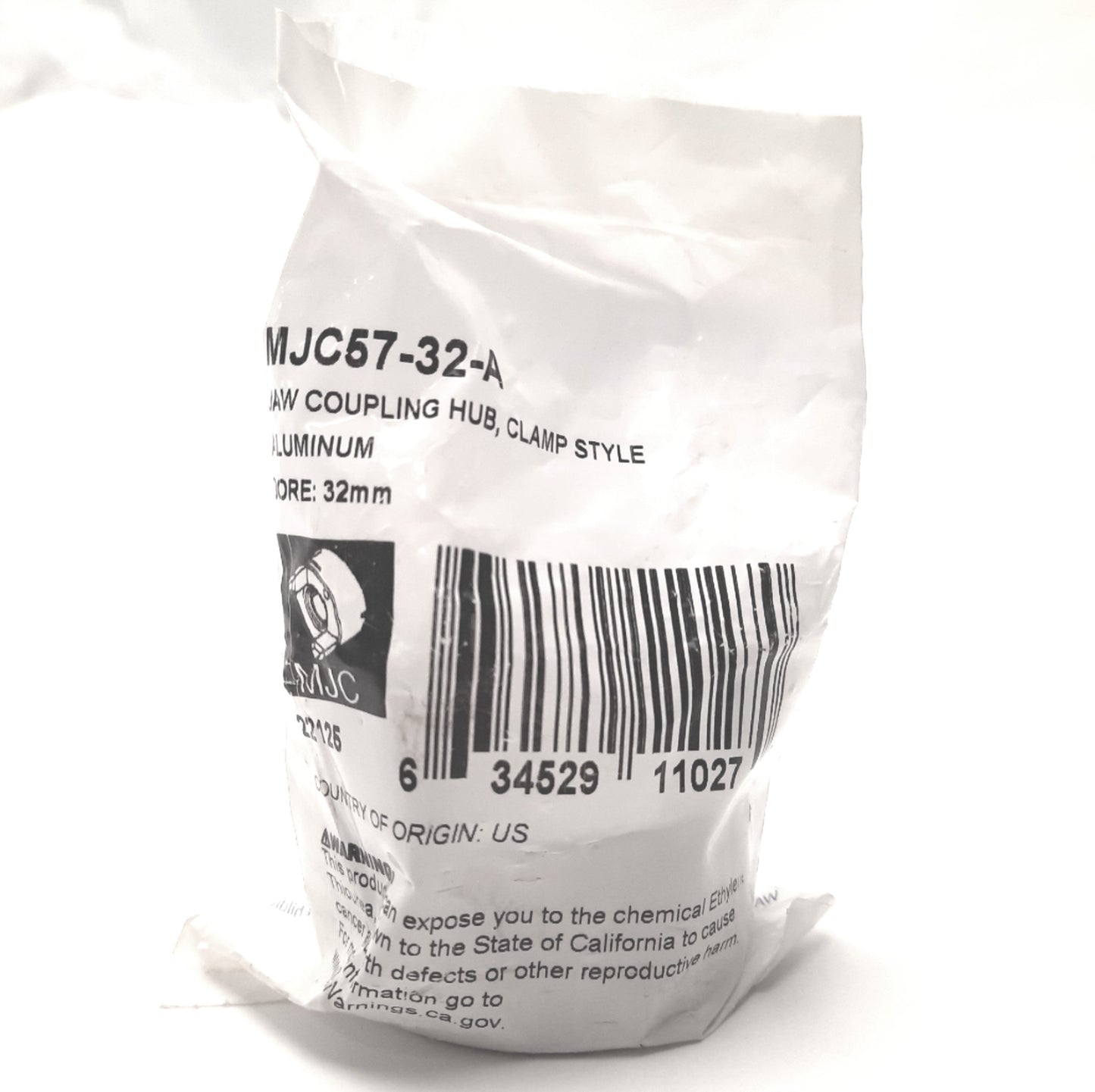 New Ruland MJC57-32-A Coupling Jaw, Screw Clamp, 32mm Bore, 2-1/4" OD, 80mm Length