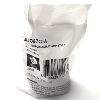 New Ruland MJC57-22-A Coupling Jaw, Screw Clamp, 22mm Bore, 2-1/4" OD, 80mm Length