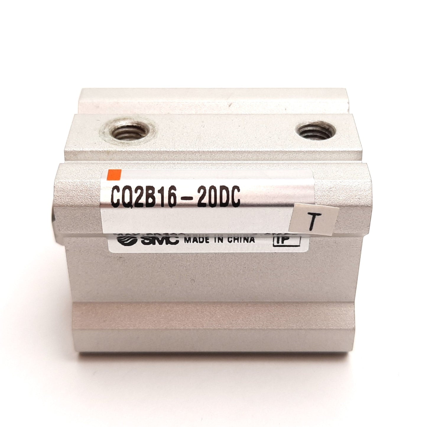 Used SMC CQ2B16-20DC Compact Cylinder, Bore: 16mm, Stroke: 20mm, Ports: M5x0.8