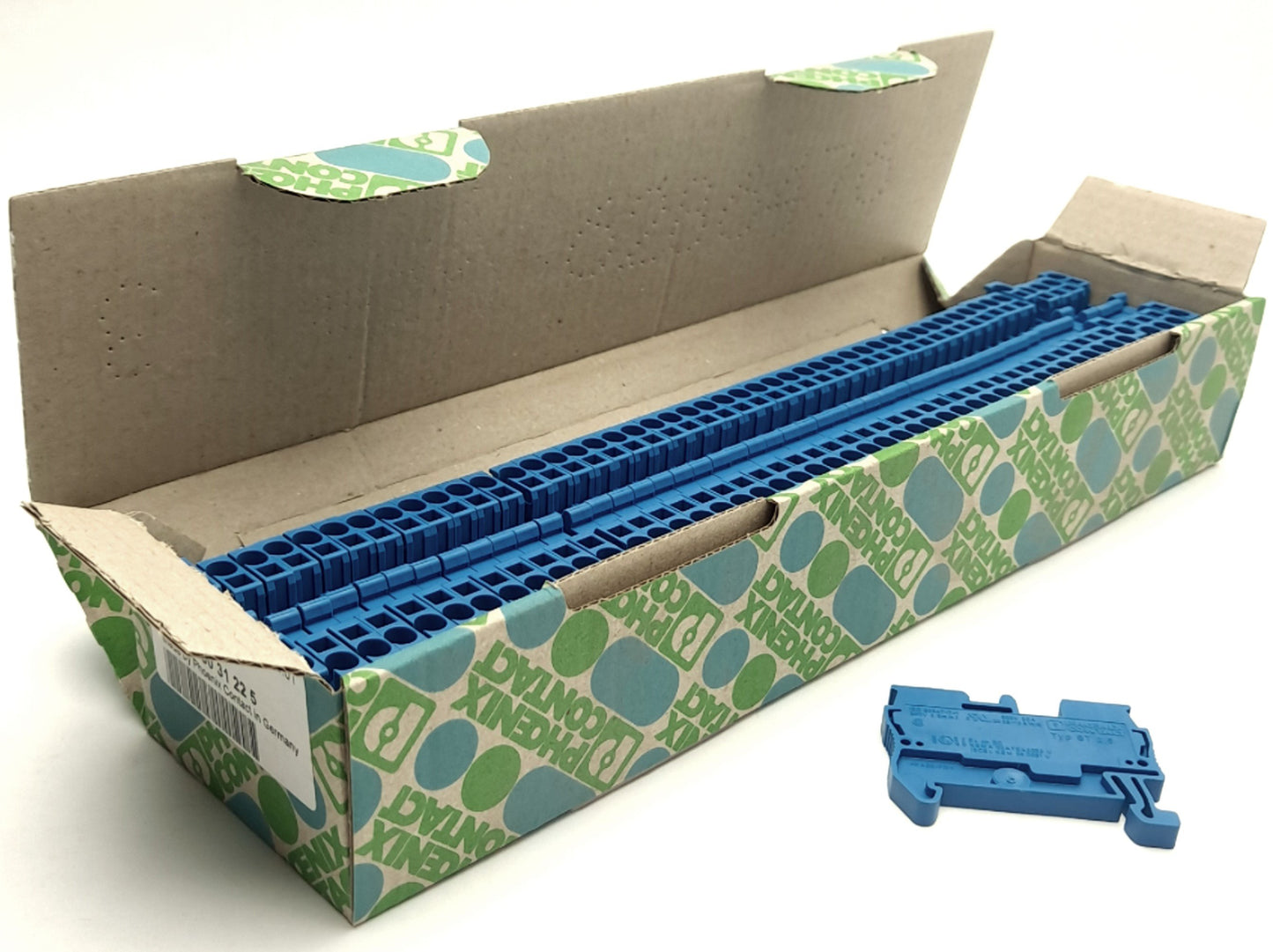 New Lot of 50 Phoenix Contact STS 2.5 BU 3036408 Terminal Blocks, 24A, 800V, 1-Pole