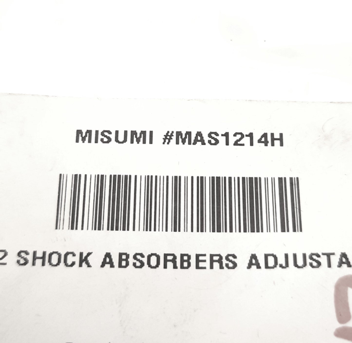 New Misumi MAS1214H Adjustable Shock Absorber M12x1 Barrel, 14mm Stroke, 5.4J Max