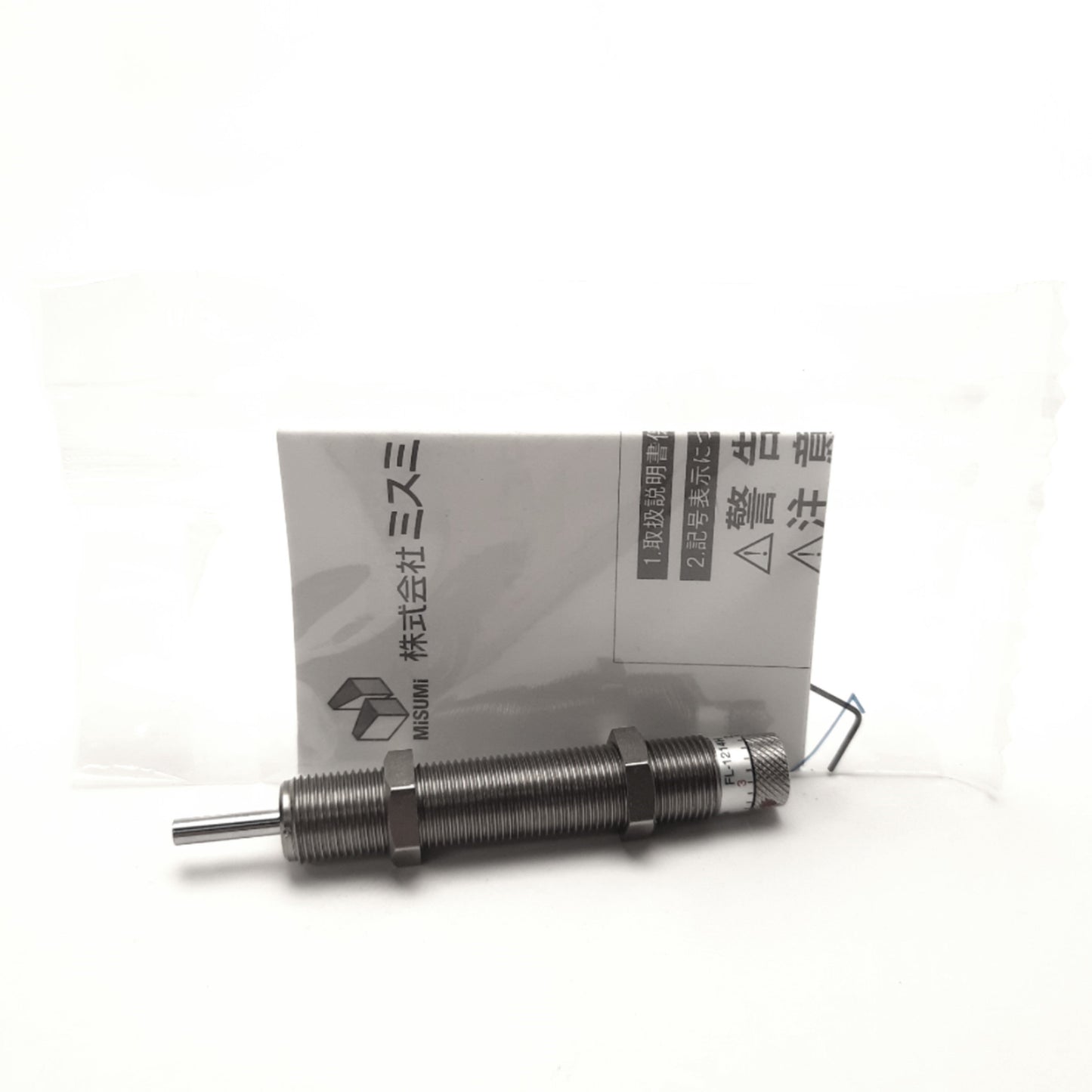 New Misumi MAS1214H Adjustable Shock Absorber M12x1 Barrel, 14mm Stroke, 5.4J Max