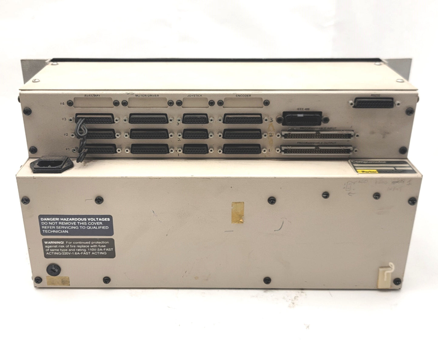 Used Parker Compumotor 3000-3-P-488 3000 Indexing System 3-Axis 120/220VAC 1-Ph