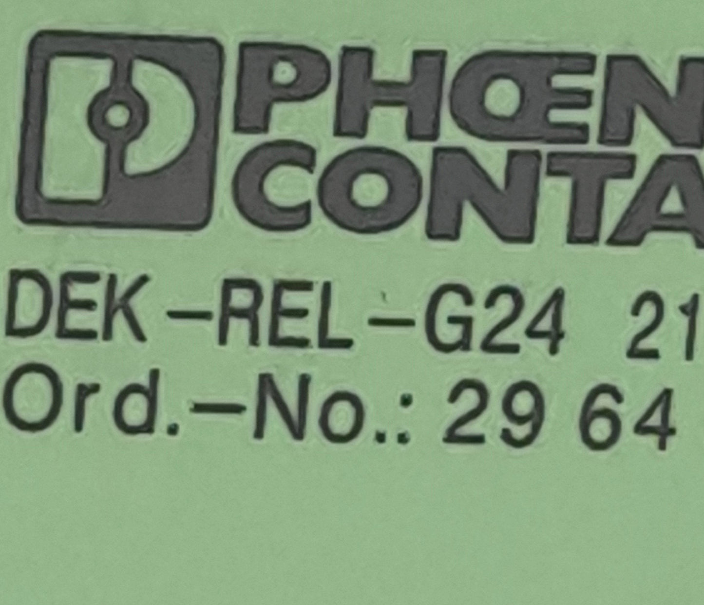 New Phoenix Contact DEK-REL-G24 21 2964500 Relay Module, 19.2~26.4VAC/DC 9mA Input