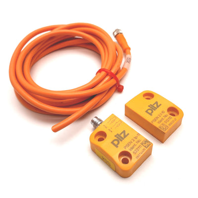 Used Pilz PSEN 2.1p-11 Magnetic Safety Switch W/ PSEN 2.1-10 Actuator, 1x N/O 1x N/C