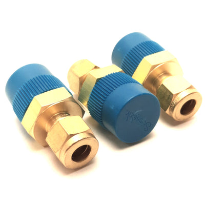 New – Open box Lot of 3 Swagelok B-8M0-1-8 Tube Fittings 8mm Tube to 1/2" NPT Male, Brass