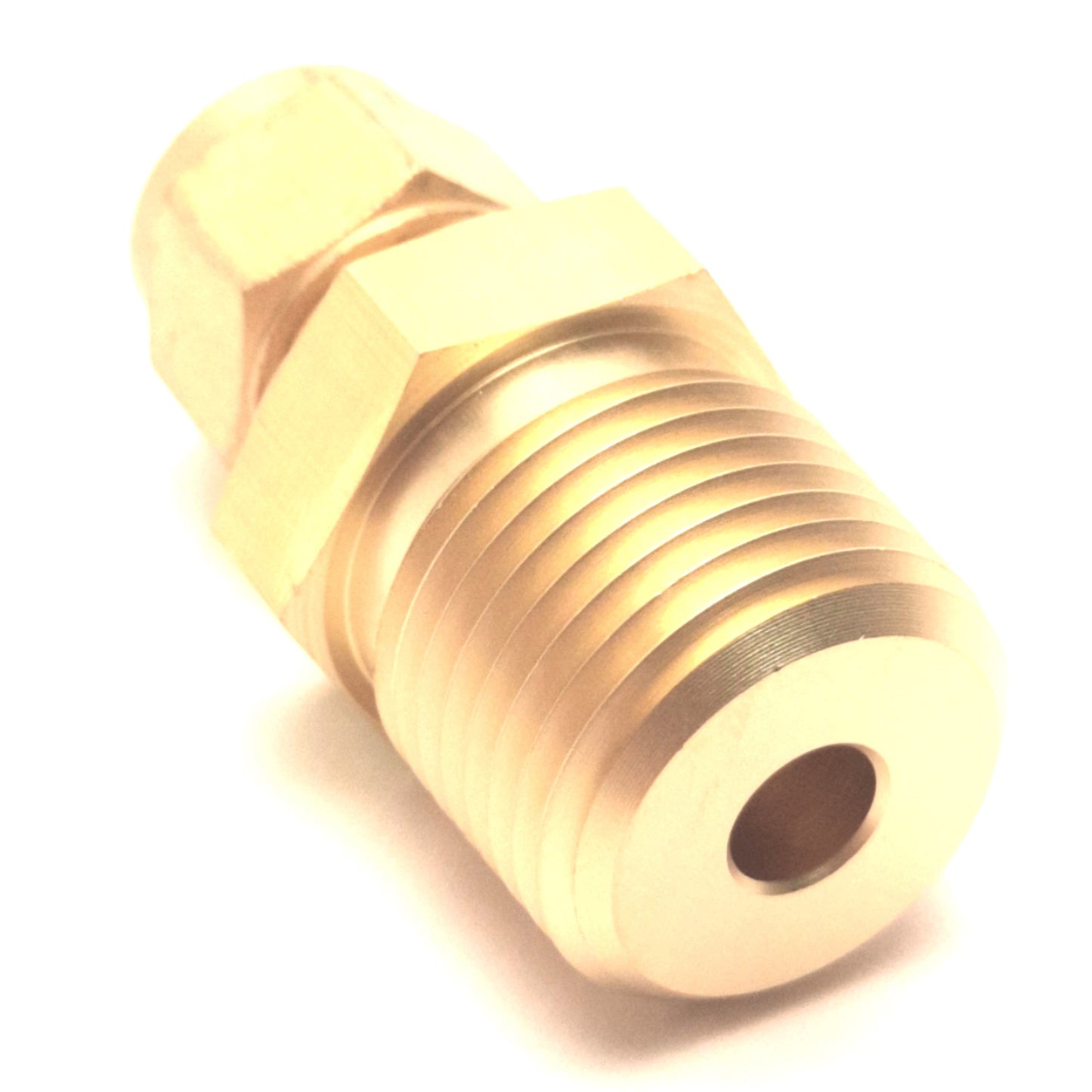 New – Open box Lot of 3 Swagelok B-8M0-1-8 Tube Fittings 8mm Tube to 1/2" NPT Male, Brass