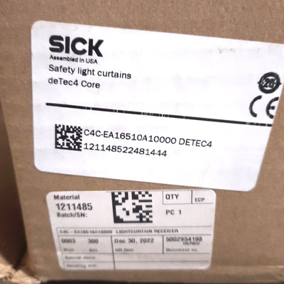 New Sick C4C-EA16510A10000 Detec4 Core Safety Curtain Receiver, 1650mm, 24v DC