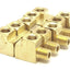 Used Lot of 10 Robo-Fit 127A-A 130339 Brass Tee Fitting, 1/8" Thread, 2 Fem/1 Male