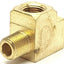 Used Lot of 10 Robo-Fit 127A-A 130339 Brass Tee Fitting, 1/8" Thread, 2 Fem/1 Male
