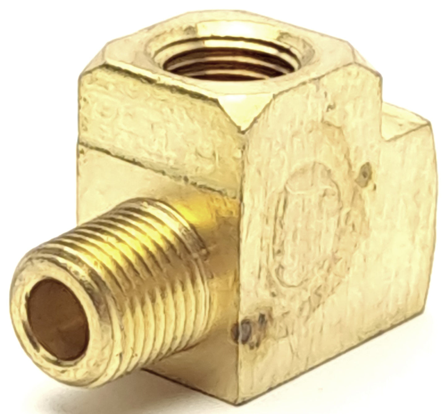 Used Lot of 10 Robo-Fit 127A-A 130339 Brass Tee Fitting, 1/8" Thread, 2 Fem/1 Male